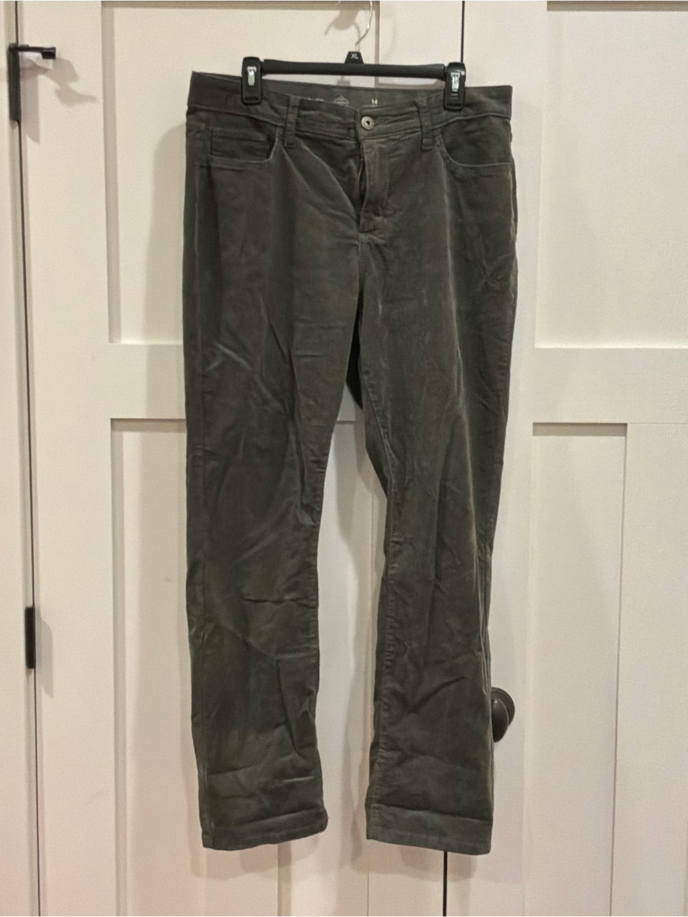 St. John's Bay Olive Straight-Leg Corduroy Pants
